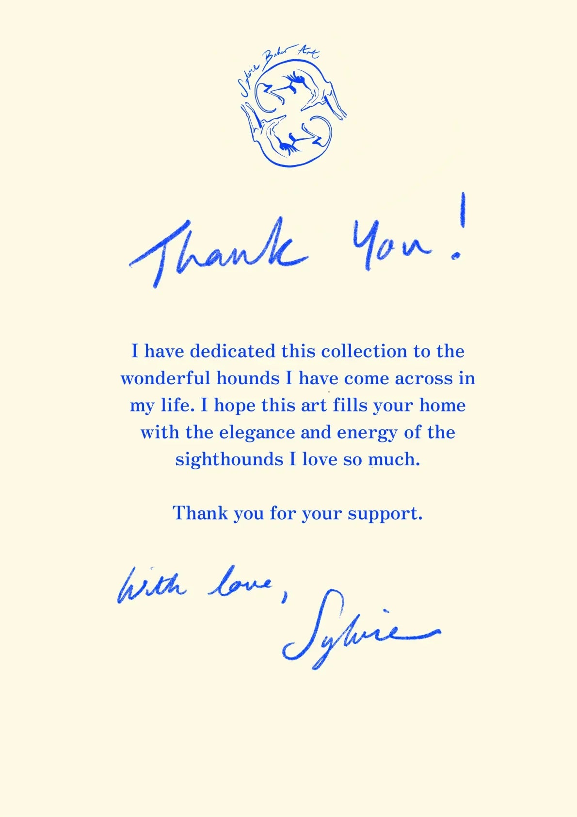 Wire Haired Hound — A letter from the artist