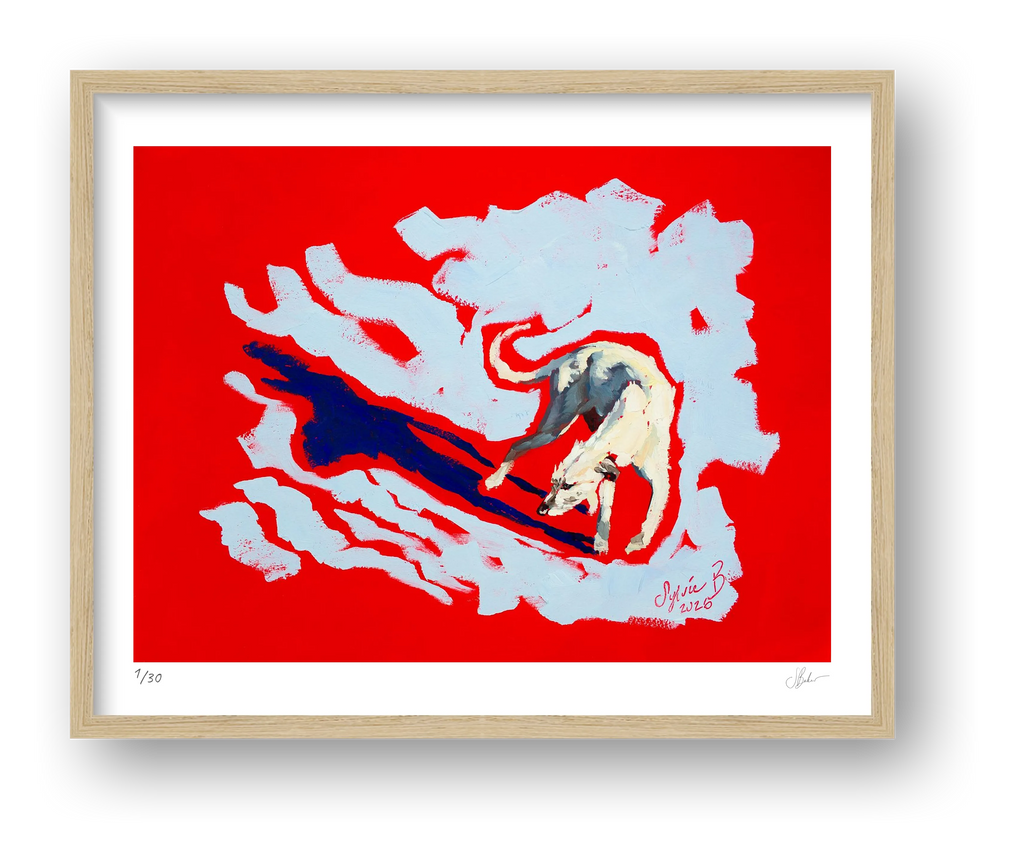 Wire Haired Hound — framed
