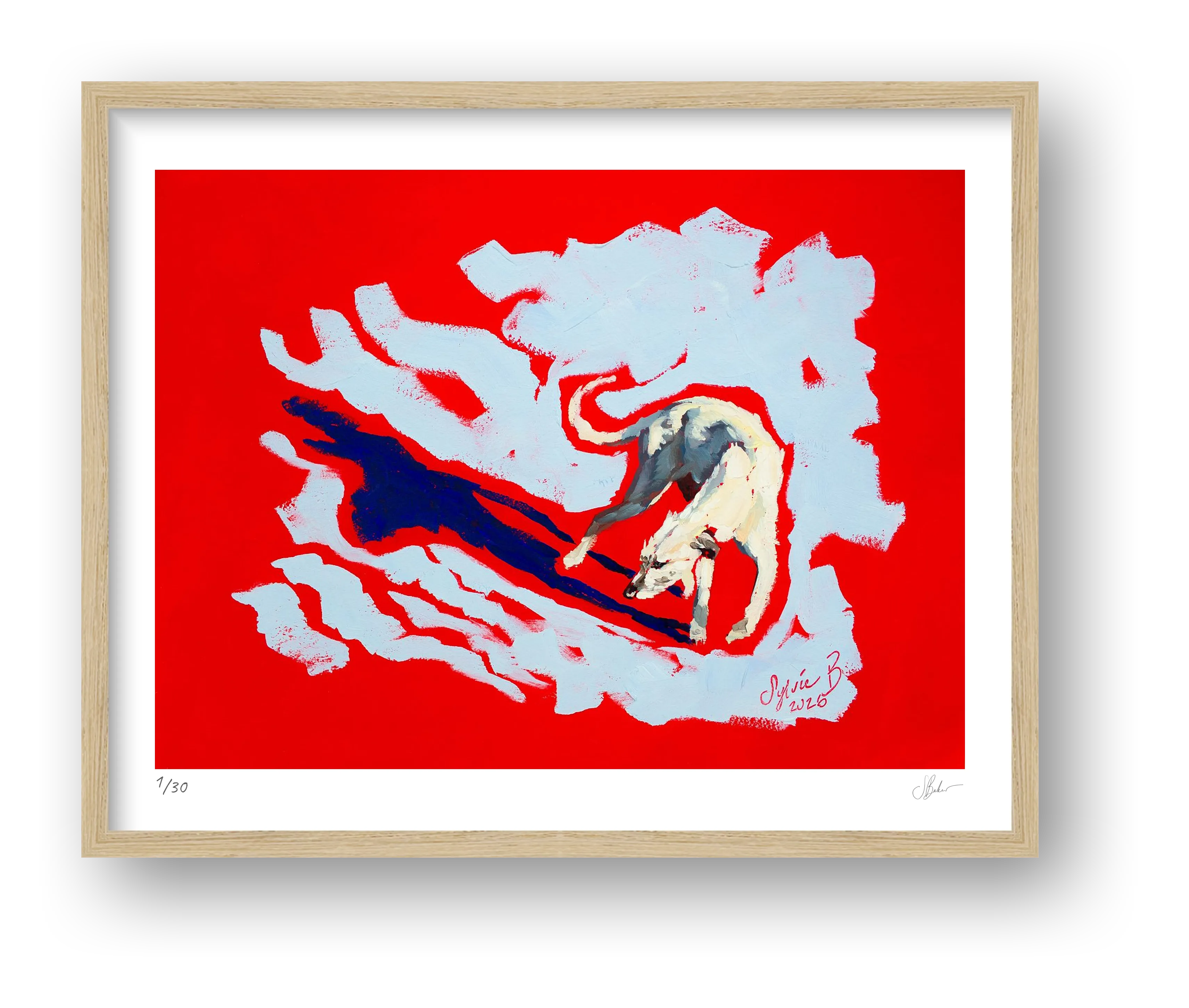 Wire Haired Hound — framed