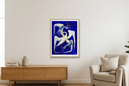 In Orbit — 60×80cm, 24×31" Oak Frame